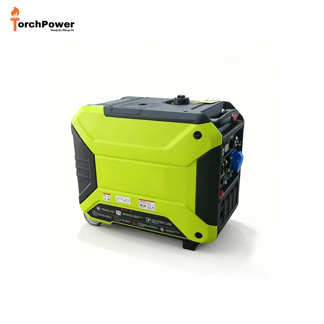 Home Use Single Phase Gasoline Inverter Generator 50Hz 6KW Automatic Start Low Noise Portable Gasoline Generators