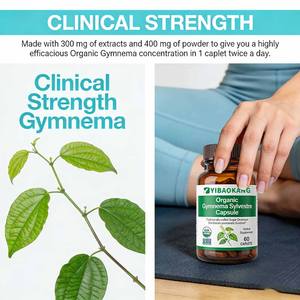 Comprimés d'extrait de Gymnema Sylvestre biologique d'usine, soutien du métabolisme, énergie des <span class=keywords><strong>glucides</strong></span>, complément alimentaire à base de plantes - Product Image 6