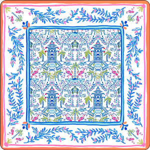 Tapis de jeu de mahjong floral mandala rétro <span class=keywords><strong>Majorelle</strong></span> Yellow Base, avec dos en caoutchouc antidérapant et absorption des chocs - Product Image 5