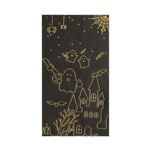 Halloween Gold Foil Paper Napkins 330x400mm Printed Disposable Tissues For Party Decorations - Product Image 5