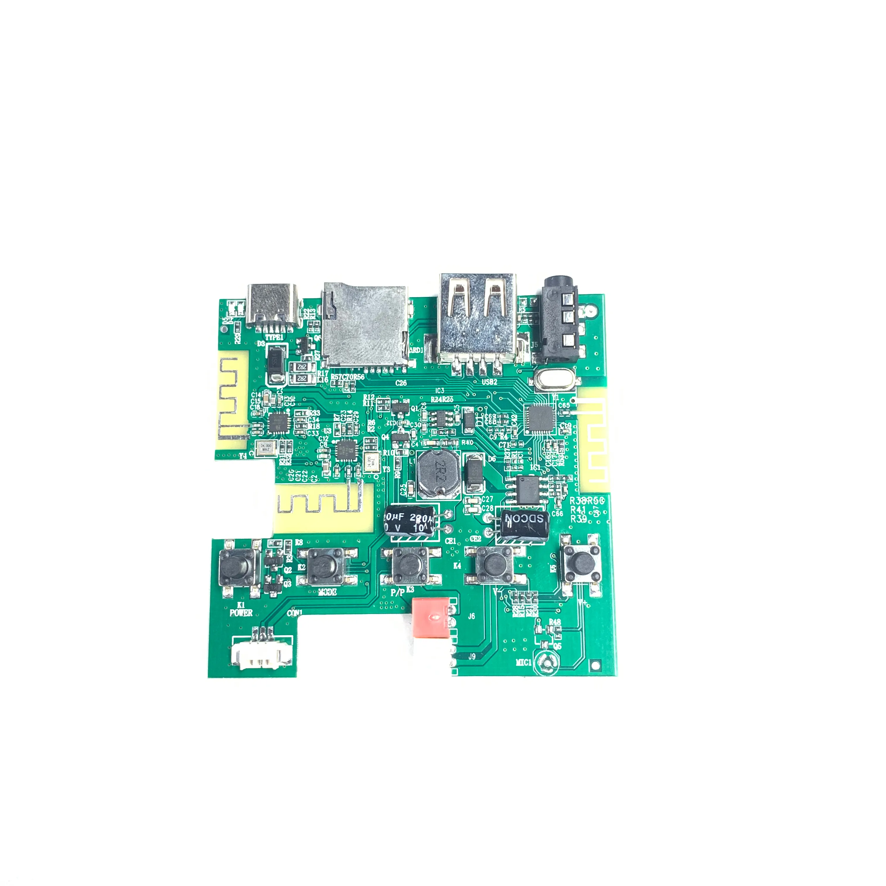 Decoding bermain papan modul elektronik konsumen MP3/MP4 Bluetooth Amplifier desain PCB papan produsen