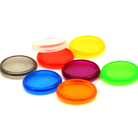Disques en plastique RINGNOTE 24 mm, 1 pouce, lot de 1000, transparents multicolores, boucles de reliure en plastique pour carnets et agendas à disques