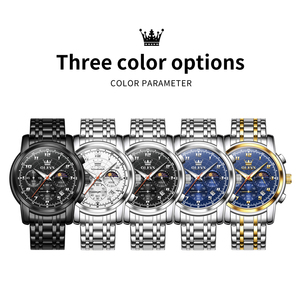 <span class=keywords><strong>Montre</strong></span> OLEVS 2983 de luxe, design OEM personnalisé, sport, acier inoxydable, phase de lune, <span class=keywords><strong>chronographe</strong></span>, lumineuse, étanche, quartz, pour homme - Product Image 6