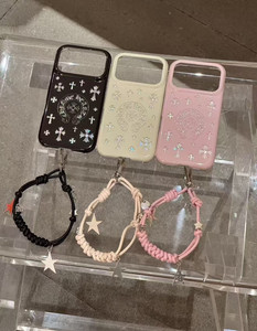เคสโทรศัพท์แบบโปร่งลายกากบาท รุ่นพรีเมียม สำหรับ Apple 17 Pro Max เคสโทรศัพท์แบรนด์ดังทันสมัย <span class=keywords><strong>iPhone</strong></span> 16 15 14 13 <span class=keywords><strong>12</strong></span> P พร้อมอุปกรณ์เสริมฝาครอบแบบพกพา - Product Image 1