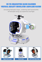 Simulateur de vol d'hélicoptère en réalité virtuelle 9D, machine de jeu d'amusement commerciale d'intérieur