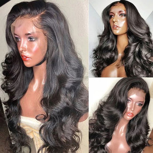 Peluca de Cabello <span class=keywords><strong>Humano</strong></span> con Frente de Encaje 13x4, Corte Bob Corto con Ondas Suaves, Densidad 200%, para Mujeres Negras - Product Image 5