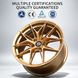 Venta Directa de Fábrica de Ruedas FLowtone, Ruedas de Lujo Doradas de 18 Pulgadas 5x114.3, Ruedas Clásicas de Aleación, Ruedas de Alta Calidad Fabricadas con Tecnología Flow Forming - Product Image 4