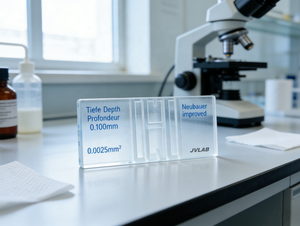 Cámara de conteo de hematocitos <span class=keywords><strong>Neubauer</strong></span> mejorada profesional, de vidrio oscuro, transparente y con líneas brillantes, para conteo de células sanguíneas. - Product Image 2