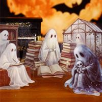 16 autocollants par paquet, série Youmeng Xiaoling, autocollants décoratifs sur le thème des fantômes