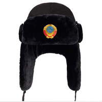 Gorros de Invierno Jacquard Personalizados en Oferta, Gorros Unisex Tipo Ushanka para Esquí y Aviación, Gorros Rusos de Piel Ushanka Resistentes al Viento para el Calor del Invierno