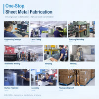 Pièces de fabrication en acier inoxydable personnalisées TZR OEM Découpe laser en aluminium Pièces d'estampage en acier de tôle de soudage par pliage
