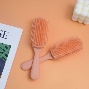 <span class=keywords><strong>Denman</strong></span>-cerdas suaves para mujer, 9 filas, Logo personalizado, Color rosa, Pin rizado de nailon, <span class=keywords><strong>cepillo</strong></span> de pelo para desenredar - Product Image 6