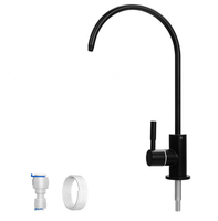 Robinet de cuisine avec filtre pour eau potable, monocommande, douchette latérale, installation monotrou, en acier inoxydable, design contemporain
