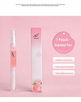 Stylo de Nutrition pour Ongles, Huile pour Cuticules et Vitamine E, Saveur Fruitée, Formule Longue Durée, Spray 2ml, Répare et Élimine les Peaux Mortes
