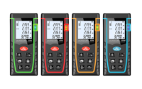 Télémètre laser numérique industriel VA-T80-1 avec niveaux à bulle, grand écran LCD rétroéclairé, mode Pythagore, indice de protection IP54