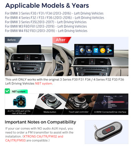 XTRONS Pantalla Carplay de 14,9 pulgadas para BMW 3/4 Series M3 / M4 2013-2019 LHD Sistema NBT AutoRadio Android 13 4G LTE Android Auto - Product Image 6