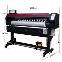 Impresora de Formato Ancho de 1440 Dpi y 5 Pies con Tinta Eco Solvente, Cabezal de Impresión Único con Cabezal de Impresión Xp600