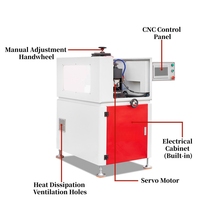 Máquina Automática CNC para Afilar Hojas de Sierra Circulares Multiángulo para las Industrias de Puertas, Ventanas y Muros Cortina