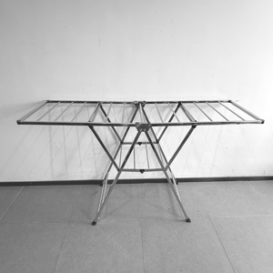 Thép Không Gỉ Đứng Gullwing Gấp Quần Áo Khô Giá Ban Công Tiết Kiệm Không Gian Giặt Vớ Clip Chức Năng Phòng Tắm Công Cụ - Product Image 4