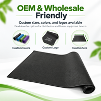 Tapis de sol pour vélo d'exercice de centre de fitness, mousse PVC anti-vibration et anti-bruit pour équipement