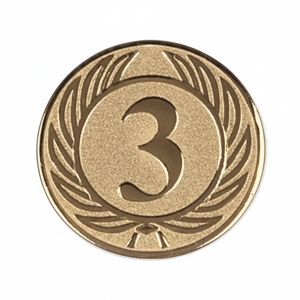 Terza Placca in Bronzo 3D D=25mm per Trofei, Medaglie e Targhe - Product Image 2