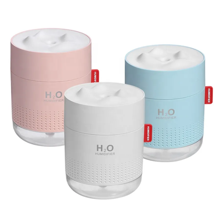 H2o kar dağ nemlendirici dahili pil USB taşınabilir araba sessiz yatak odası ofis nemlendirici ev aroma YAYICI 500ml
