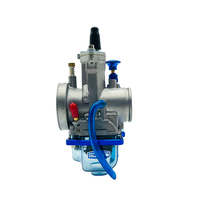 Carburateur de course PWK avec cuve flottante bleue transparente en alliage d'aluminium pour moto tout-terrain 2 temps, VTT, remplacement