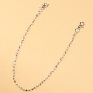 โซ่คาดเอวไข่มุกเทียมทรงกลมสำหรับผู้หญิง สไตล์ฮิปฮอป เครื่องประดับแฟชั่นสำหรับใส่ทุกวัน โซ่โลหะเดี่ยวสำหรับกางเกงยีนส์ - Product Image 6