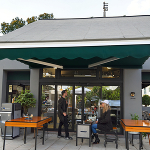 Toldo retráctil automático eléctrico para exteriores, <span class=keywords><strong>parasol</strong></span> para patio, aluminio motorizado personalizado para exteriores - Product Image 2