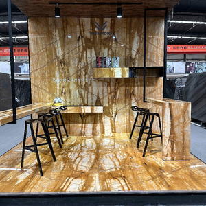 Mármol Siena Translúcido Marrón Amarillo, Ónix, Jade, Diseño Moderno para Villas de Lujo - Product Image 1