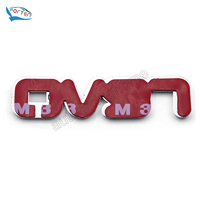Logo de voiture en plastique ABS noir brillant personnalisé de pièces d'auto autocollant 3D autocollant plaque signalétique insigne d'emblème de voiture pour Hilux Revo