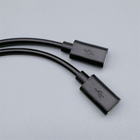 Kabel Splitter USB C 2 in 1 USB-C Male ke Type-C Female & Type-C Male, Kabel Splitter OTG untuk Pengisian Daya & Transfer Data
