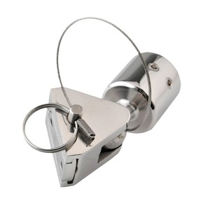 Deslizador superior de acero inoxidable de 22 mm x 25 mm para parasol fijo, herrajes marinos, montaje en cubierta - Product Image 1