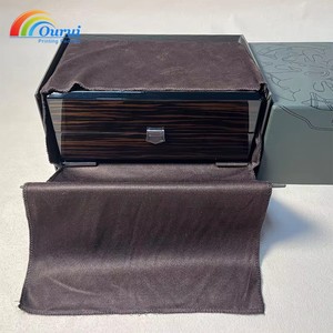 Hot Sell Luxury <b>Black</b> Other Material Rectangle Multifunction pp Watch <b>Box</b> Packaging - Product Image 6