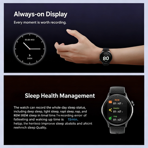 <span class=keywords><strong>Reloj</strong></span> Inteligente <span class=keywords><strong>GTR3</strong></span> con Certificación CE ROHS para Deportes y Uso Diario, Pantalla AMOLED Táctil Completa de 1.43 Pulgadas, Monitor de Salud, Llamadas Bluetooth, IP68 - Product Image 5