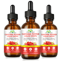 Complément alimentaire liquide à base d'extrait de plantes, gouttes de piment de Cayenne, pur et naturel, multivitamines, supplément liquide de piment de Cayenne