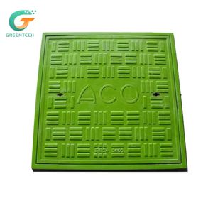 고강도 강화 플라스틱 맨홀 커버 사각 FRP 장식 맨홀 커버 - Product Image 3