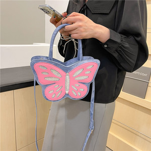 Borsa a tracolla con paillettes da donna a forma di farfalla con personalità borsa e borsa da donna con catena retrò borse a tracolla firmate pochette - Product Image 6
