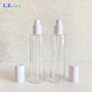LZ Pack 20ml 30ml 40ml 50ml 60ml 80ml <strong>100ml</strong> 120ml White Lid Body Glass Lotion <strong>Bottle</strong> Packaging Custom Logo Oil <strong>Spray</strong> <strong>Bottle</strong> - Product Image 5