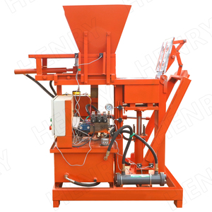 Hr2-25 mobile diesel entièrement automatique 2 pièces un moule Machine de fabrication de briques à emboîtement terre/argile Machine de fabrication de briques - Product Image 5