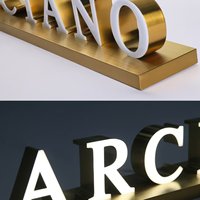 Enseigne lumineuse 3D LED personnalisée en métal et acrylique pour café-bar, livraison rapide, lettres lumineuses en plastique à éclairage frontal