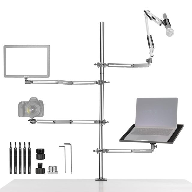 Neewer Ds002 Overhead Camera Rig Desk Mount Professional Studio Microphone Arm Adjustable Microphone Mic Stand Arm