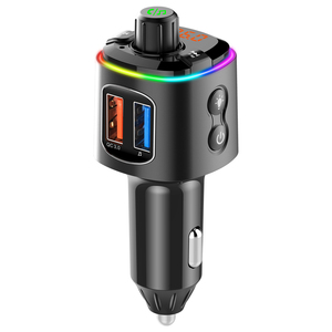 Transmisor FM Bluetooth para coche 2025 con cargador USB U Disk, compatible con Siri/Asistente de voz de <span class=keywords><strong>Google</strong></span> - Product Image 4