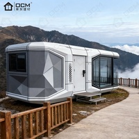 Cabine Apple préfabriquée de luxe Maison capsule spatiale villa modulaire intelligente extensible pour Resort, Airbnb,Glamping, hôtel et arrière-cour Live
