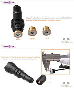 NITESUN B158 420 Yard IR 850 Senter Taktis LED Tahan Air Lampu Genggam-Senter untuk Berkemah dan Berburu di Luar Ruangan - Product Image 4