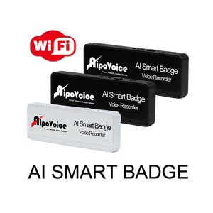 Wifi thông minh huy hiệu ghi âm với 12 giờ ghi âm liên tục cho văn phòng và hội nghị sử dụng - Product Image 1