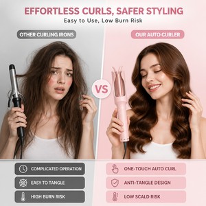 Rizador de Pelo Automático Torlin <span class=keywords><strong>Marcel</strong></span> con Iones Negativos, 220°C, Apagado Automático en 10 Minutos, 2 Botones, Control de Dirección del Motor - Product Image 3