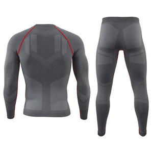 Sous-vêtements thermiques pour hommes DF ESDY 4 Automne Hiver pour les sports de plein air, le cyclisme, le yoga et le ski - Combinaison de maintien en coton mélangé - Product Image 4