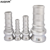 AUQIVM E-Type Connecteur rapide en acier inoxydable 304 Connecteur de tube de cuir chevelu mâle basse pression avec extrémité mâle à ajustement rapide du tuyau