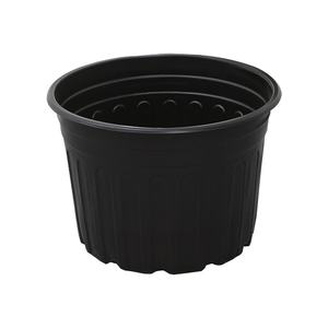 Siyah Saksılar Enjeksiyon Kalıplama Dikey Kaburgalar Drenaj Delikleri Dayanıklı Hafif Bitki Kapları Ev Bahçesi Toplu Sipariş - Product Image 2